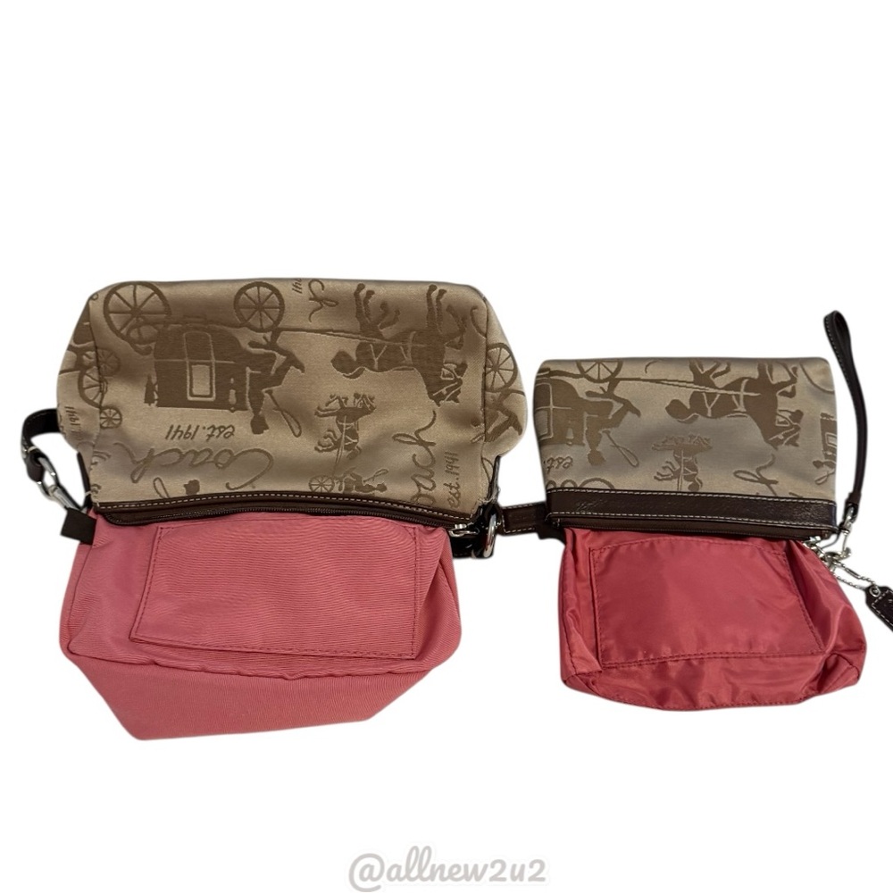 Coach 2 Pc. Set Mini Hobo w/ Matching Wristlet New without tags - Picture 8 of 16